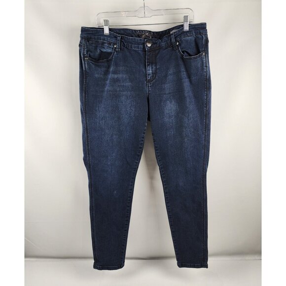 Melissa McCarthy Jeans Womens 20W Blue Legging Skinny Leg Denim (38x28) - Picture 1 of 10